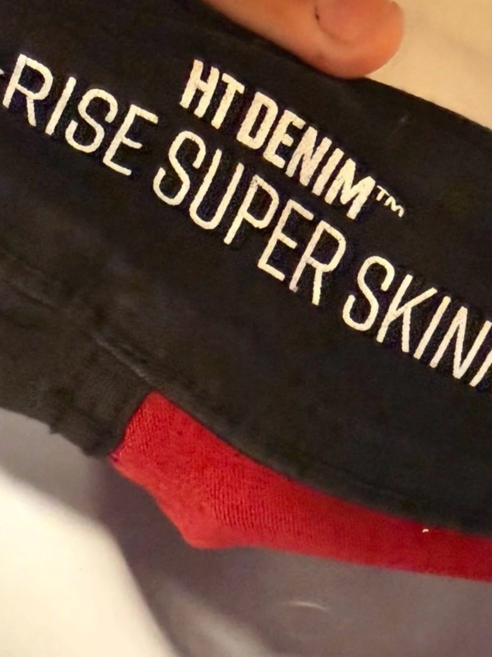 Hot topic Two-Tone Black and Red Jeans - Picture 3 of 3
